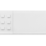 White UME USB flash drive with closed plug