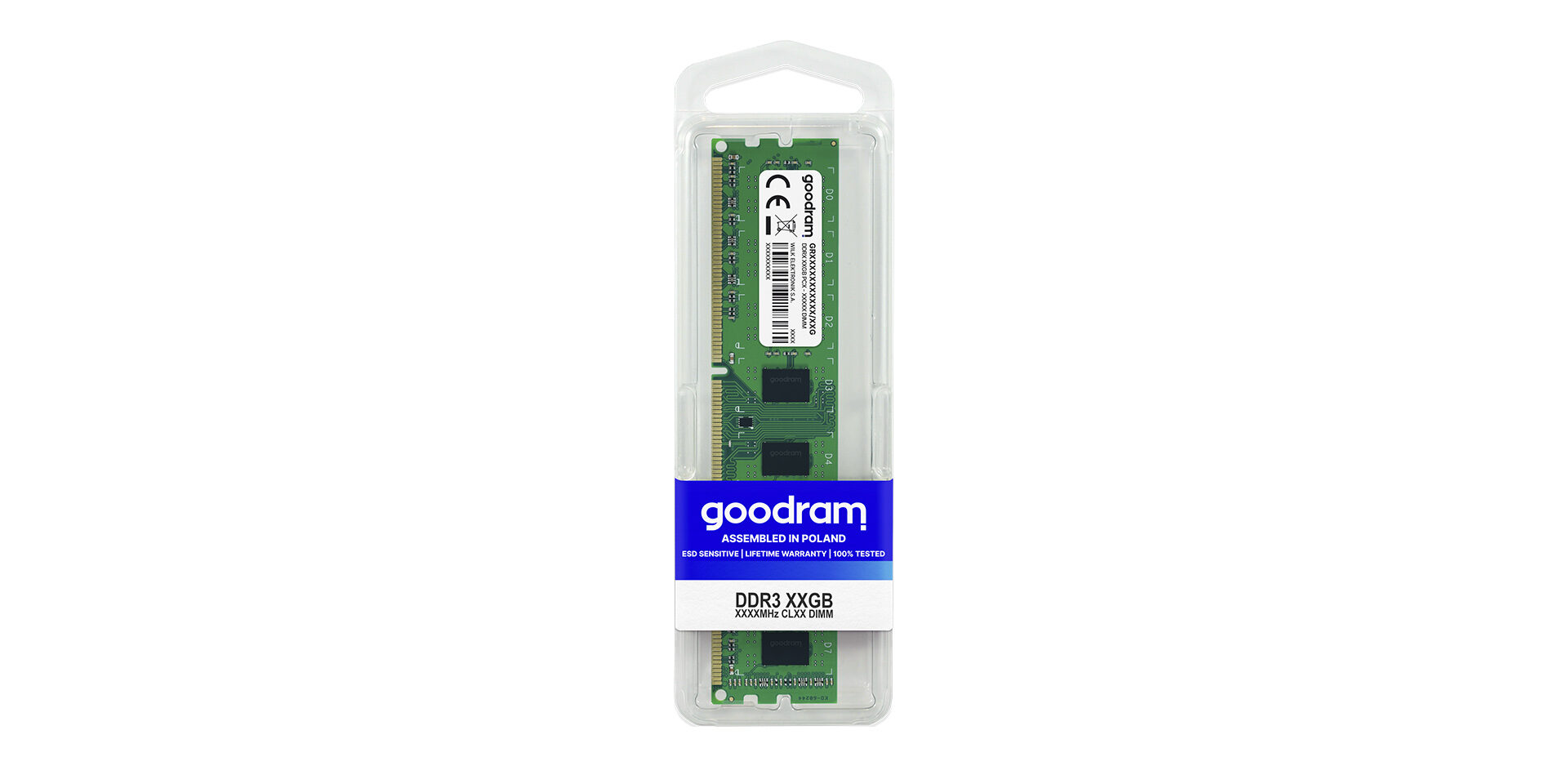 SSD DDR3 DIMM marki Goodram w opakowaniu