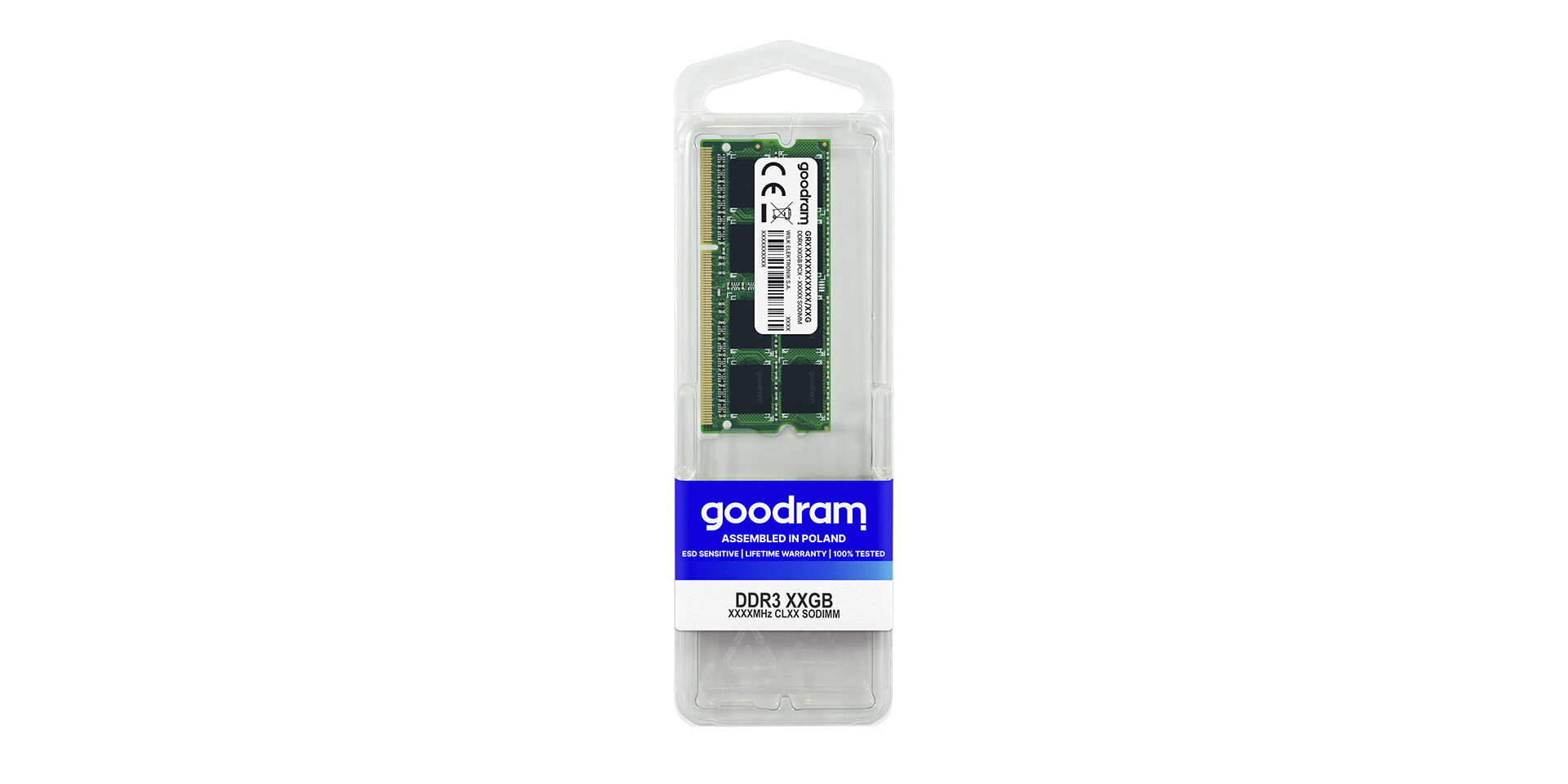SSD DDR3 SODIMM marki Goodram w opakowaniu