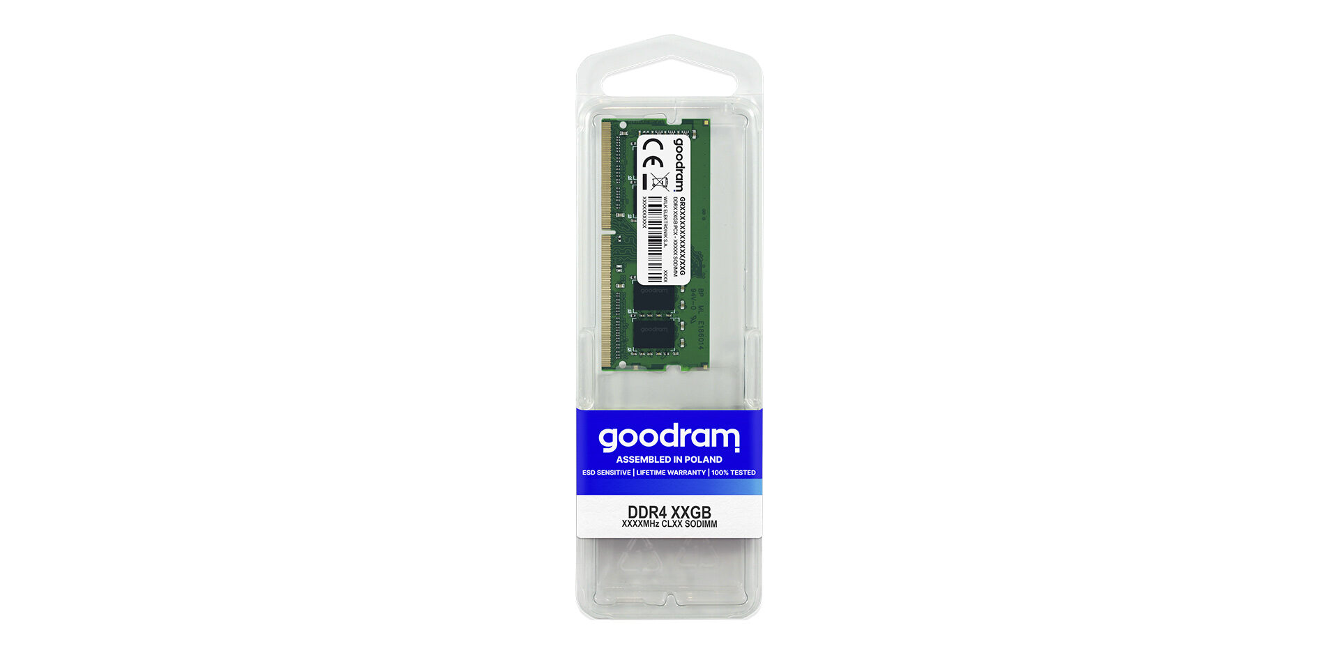 SSD DDR4 SODIMM marki Goodram w opakowaniu