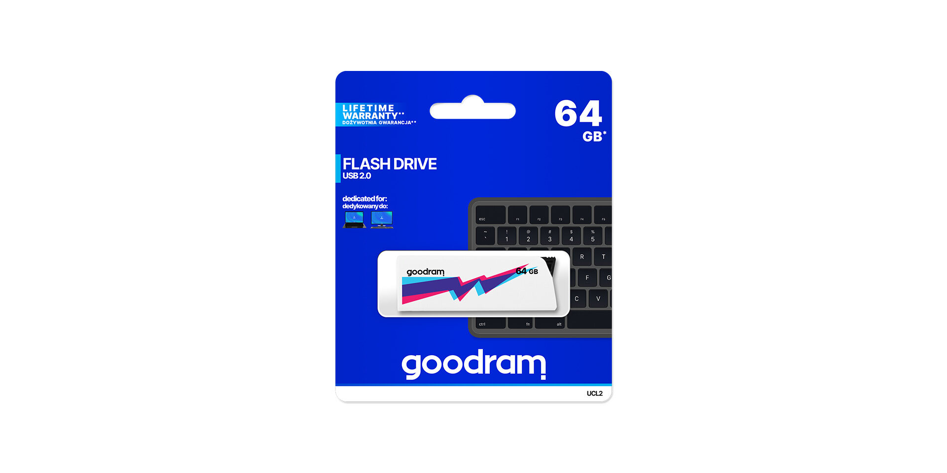 USB UCL2 marki Goodram w opakowaniu