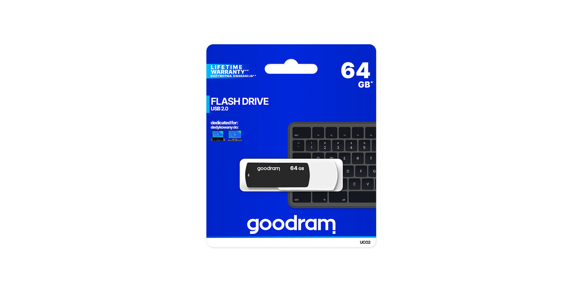 USB UCO2 marki Goodram w opakowaniu