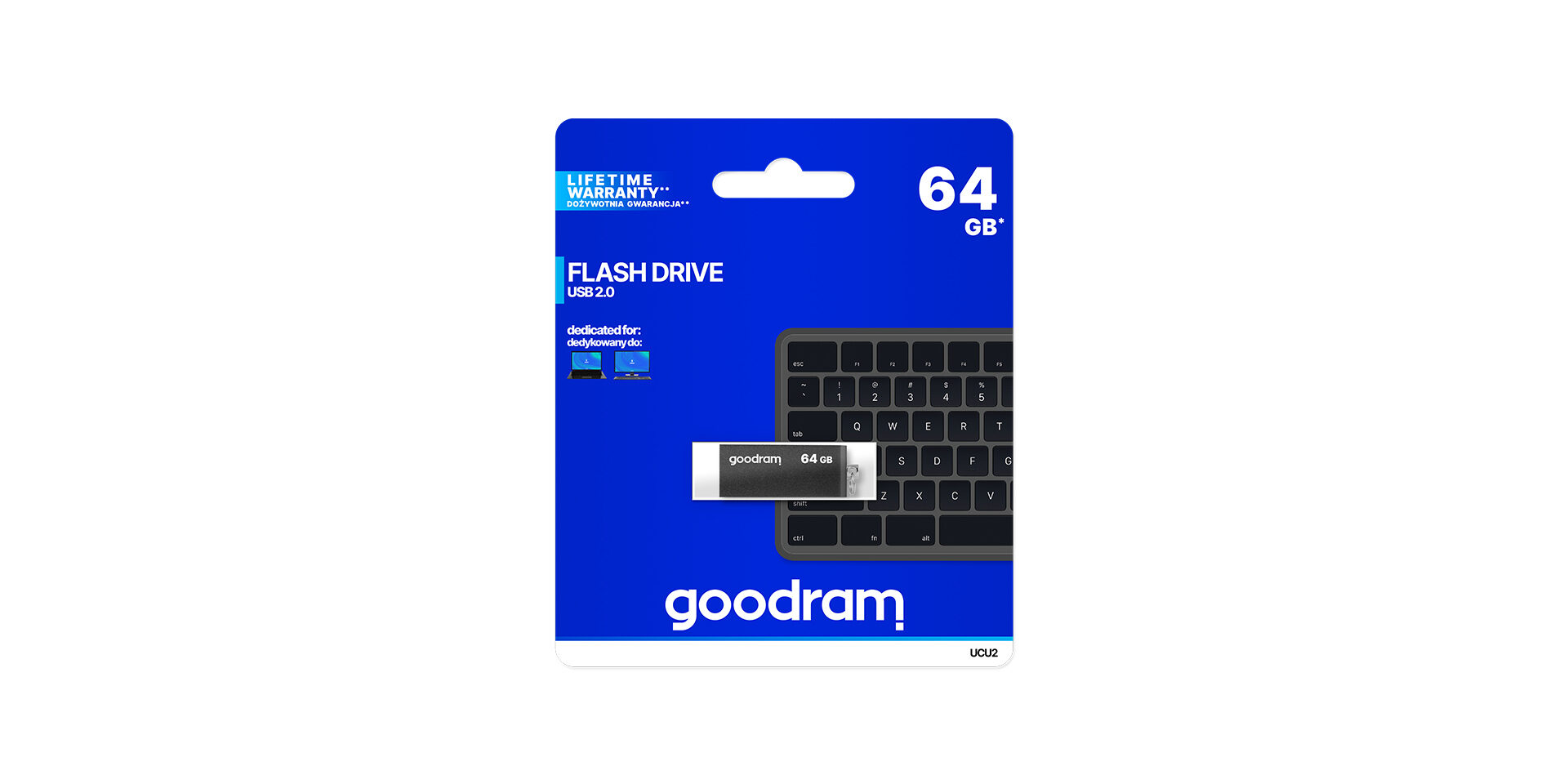 USB UCU2 marki Goodram w opakowaniu