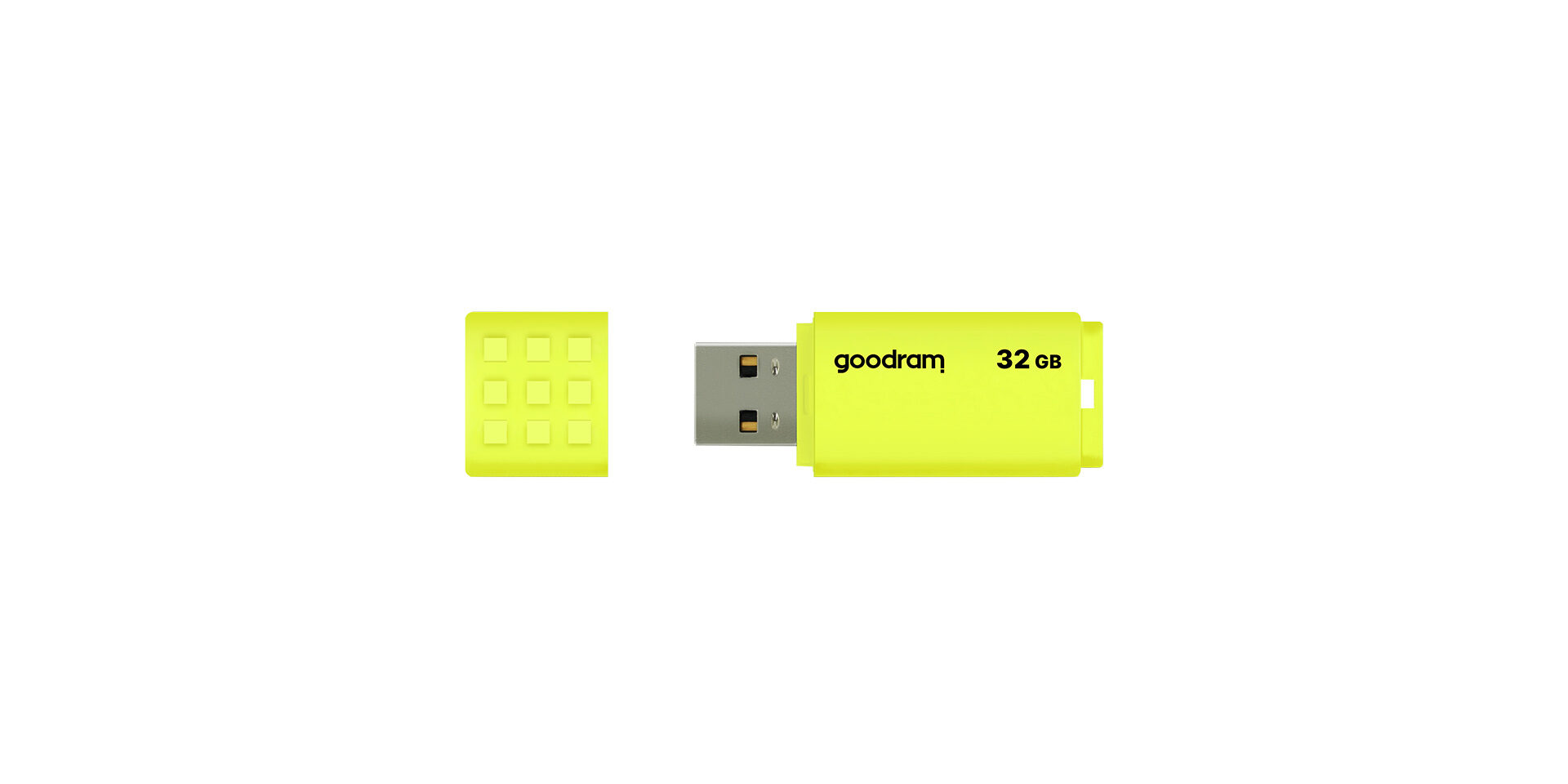 USB UME2 marki Goodram z otwartą zatyczką