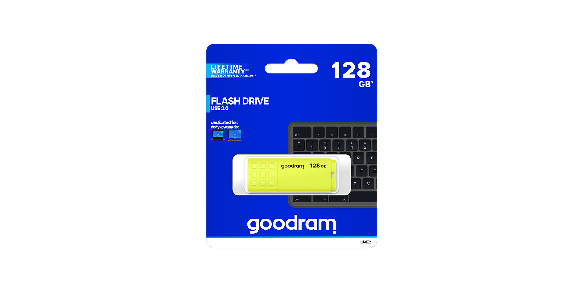 USB UME2 marki Goodram w opakowaniu