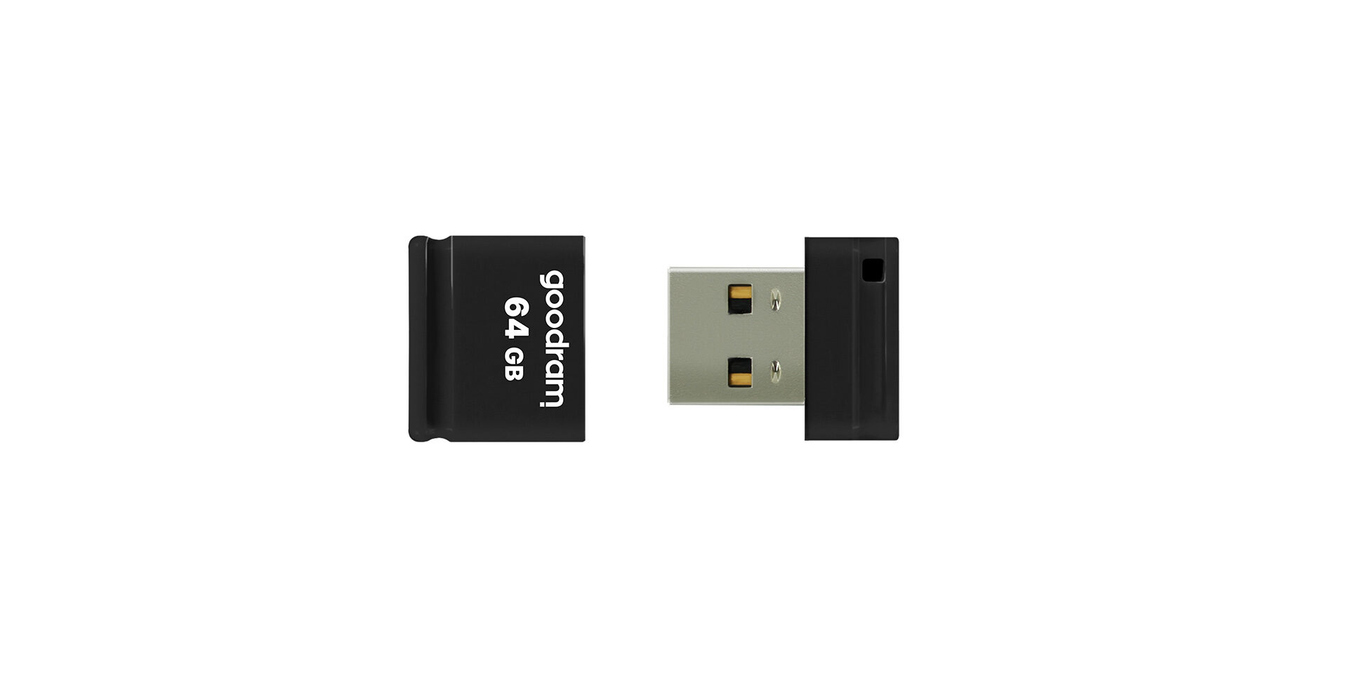 USB UPI2 marki Goodram z otwartą zatyczką
