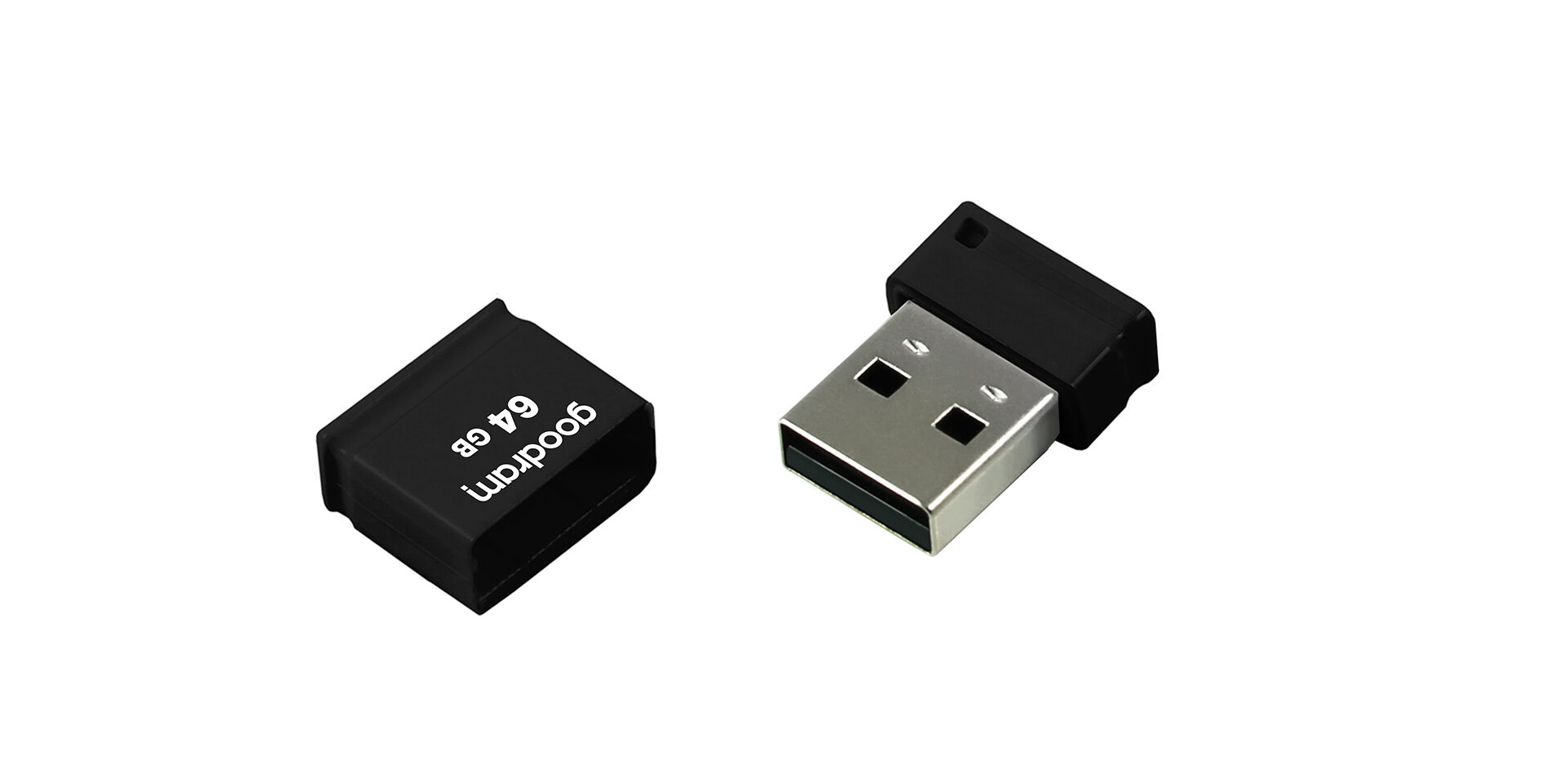 USB UPI2 marki Goodram z otwartą zatyczką