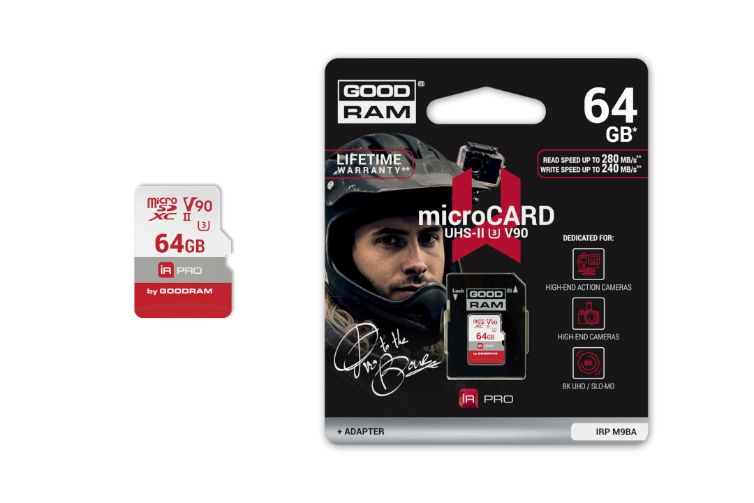 IRDM PRO memory card