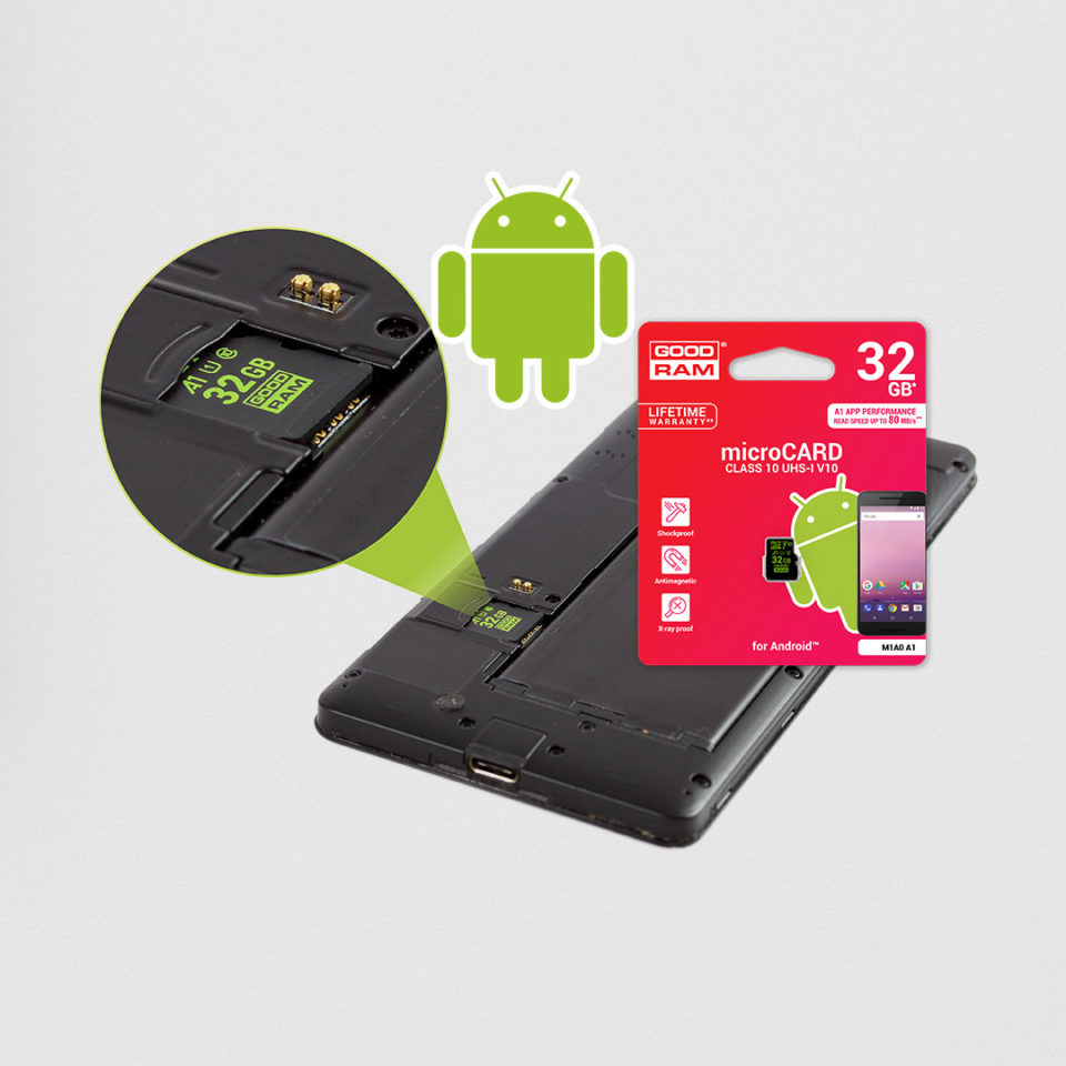Android A1 carte mémoire