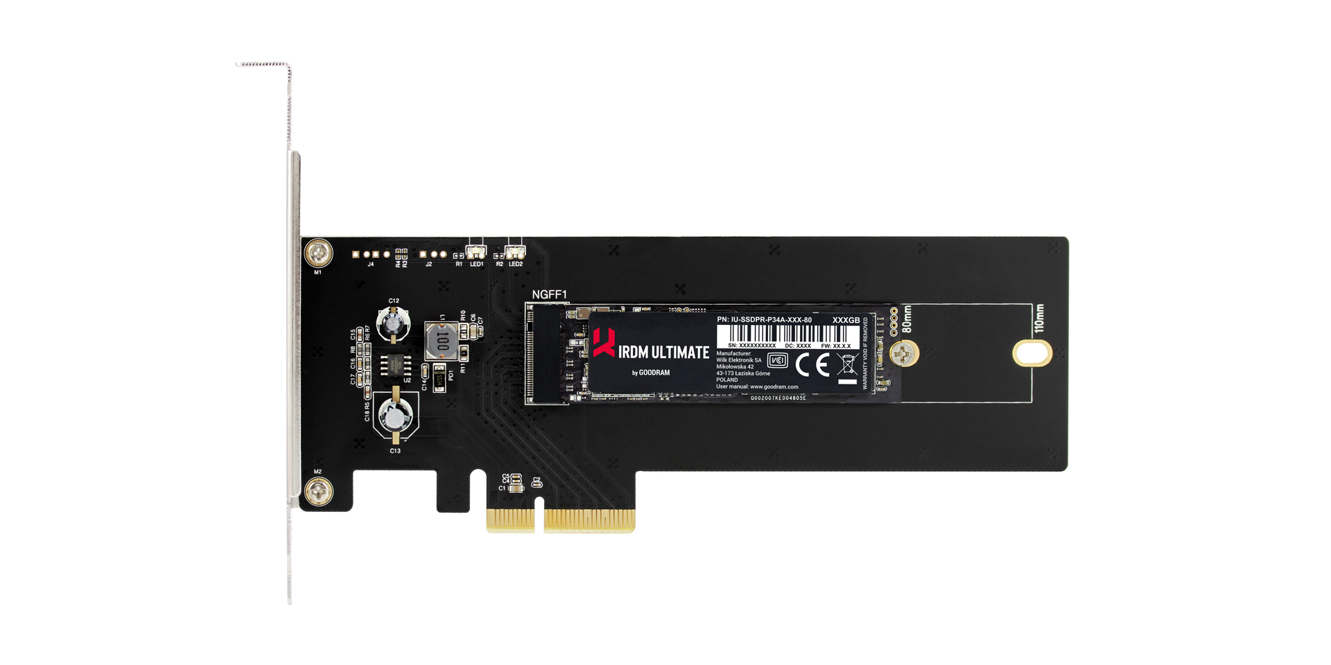 Goodram SSDPR-PX600-500-80 disque SSD M.2 500 Go PCI Express 4.0